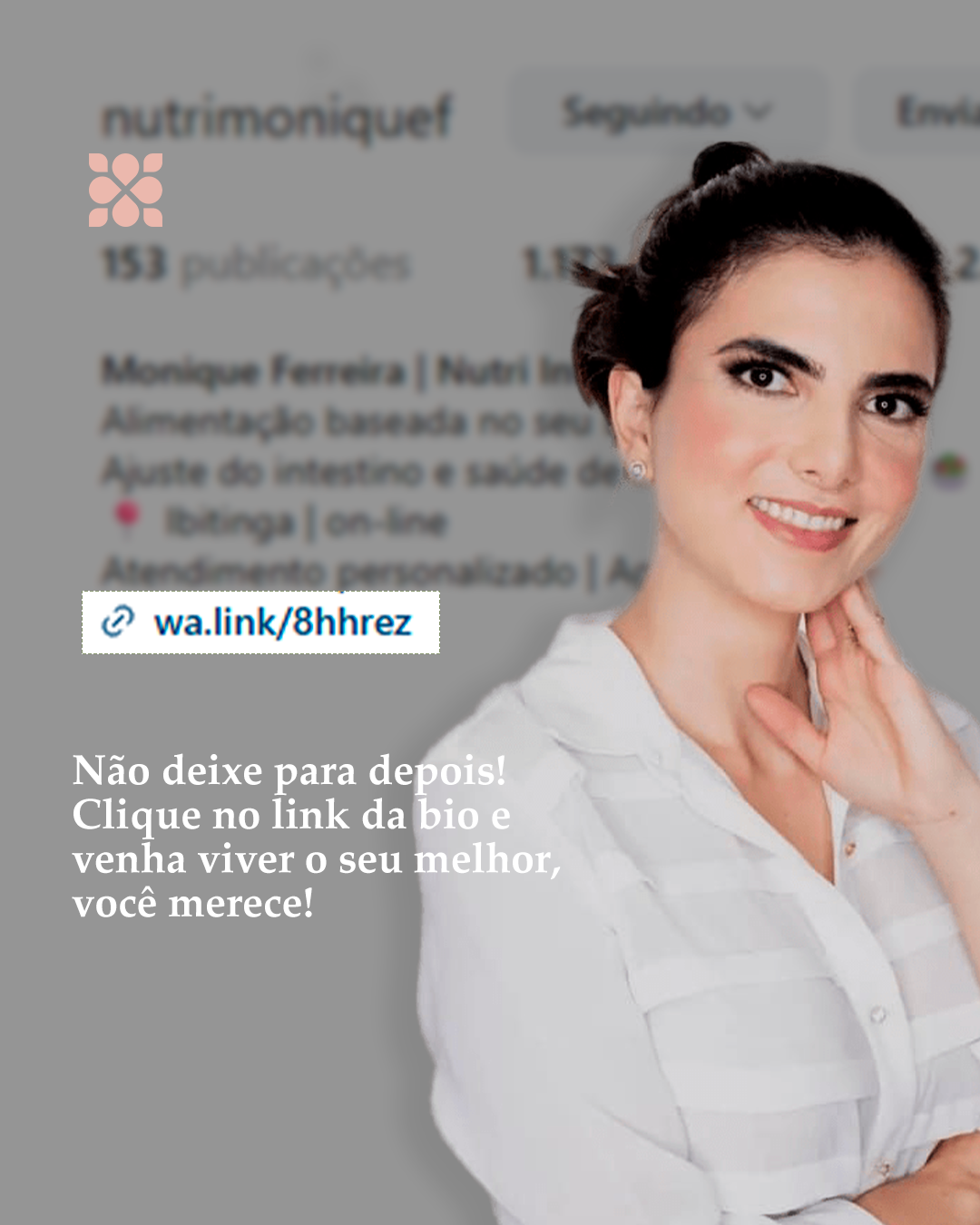 Foto do nutricionista Monique Ferreira Quidiquimo